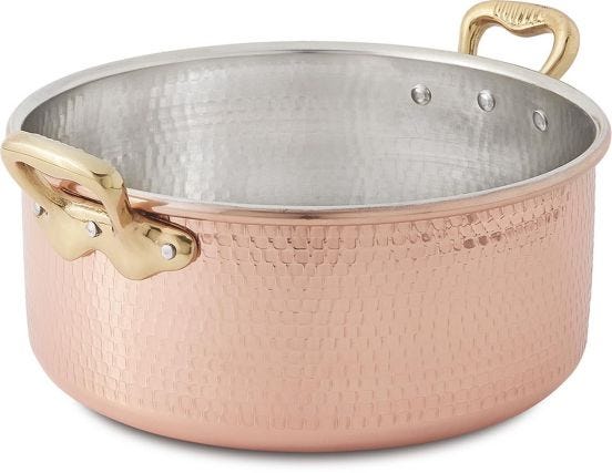 Casseruola media in rame linea Luxury, diam. 20 cm
