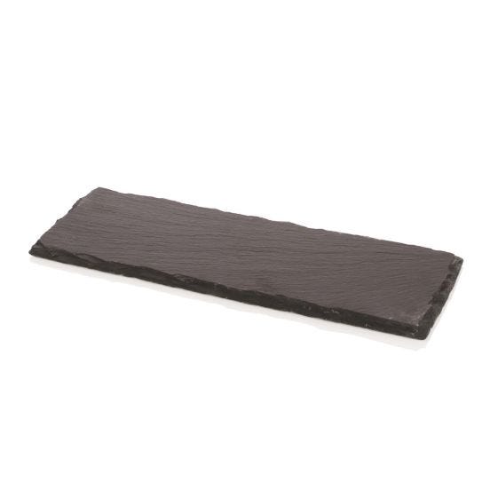 Rectangular serving plate S in slate, 4 pieces