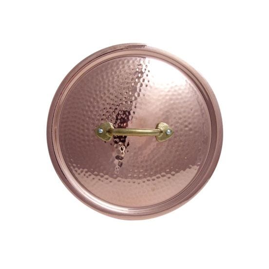 Copper lid, diam.30cm