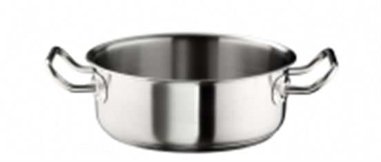 Deep saucepan in stainless steel for induction with one handle, Master line, diam.14cm