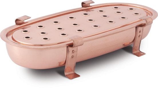 Scaldavivande in rame linea Michael&#039;s Range, diam. 45x23 cm