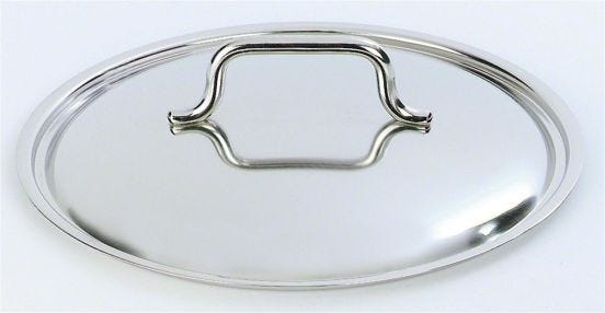 Coperchio in acciaio inox inox, linea Apollo, diam. 16cm