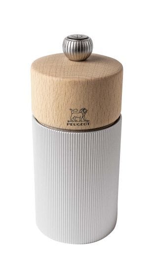 Line wooden salt mill, H 12cm 