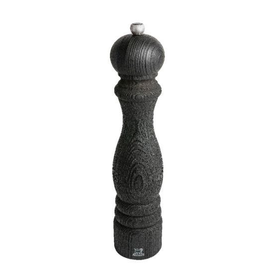 Bistro Nature black wooden salt mill, H 30cm
