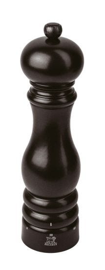 Black wooden salt mill, H 22cm