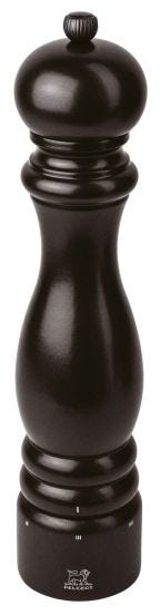 Black wooden pepper mill, H 30cm