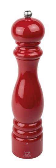 Red wooden salt mill, H 30cm