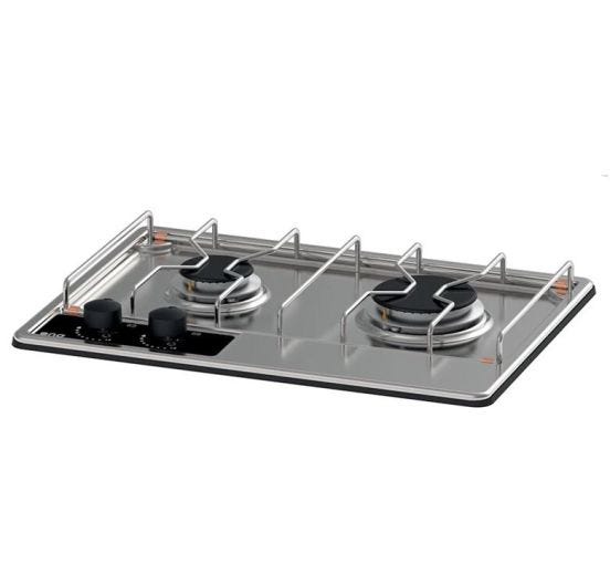 Fornello per modulo Master 2 fuochi acciaio inox Enò 