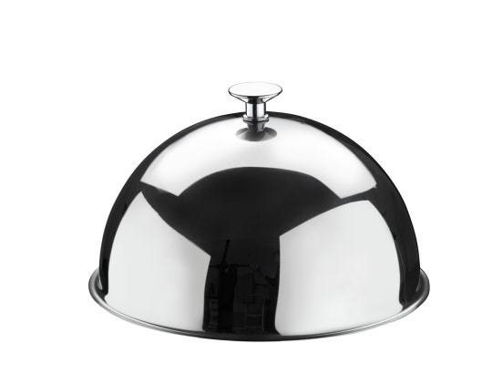 Hemispherical Pintinox stainless steel cloche diam. 22
