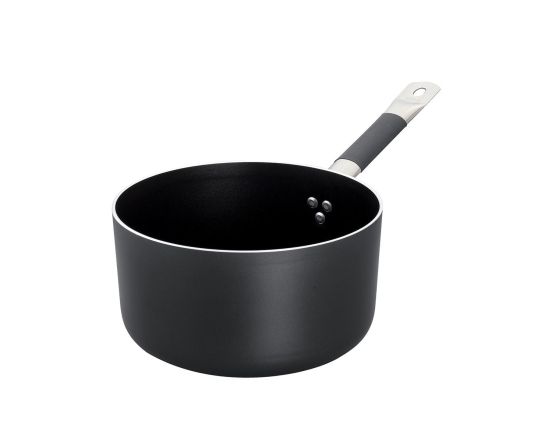 High saucepan in non-stick aluminum with stainless steel handle, thickness 3 mm, diam. 20cm