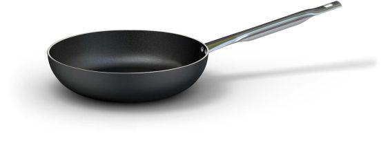 Padella svasata alta in alluminio antiaderente per induzione, spessore 4 mm, diam. 36cm