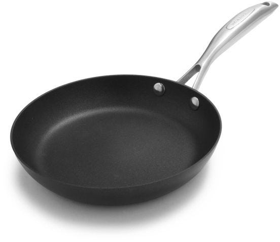 PRO IQ series low flared pan in non-stick aluminum for induction with stainless steel handle, diam. 28cm