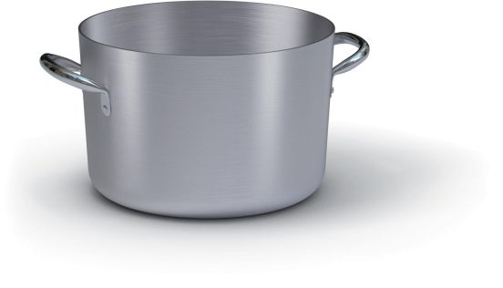 Casseruola alta in alluminio con maniglie in acciaio inox, spessore 3 mm, diam. 28cm