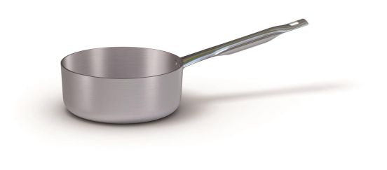 Casseruola bassa in alluminio con manico in acciaio inox, spessore 3 mm, diam. 24cm