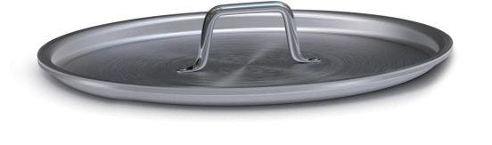 Oval aluminum lid, diam.32cm