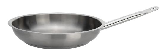 Padella in acciaio inox per induzione 18/10 con un manico, diam.36cm
