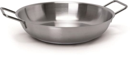 Tegame in acciaio inox per induzione 18/10, diam.40cm