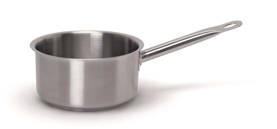 Casseruola media in acciaio inox per induzione 18/10 con un manico, diam.28cm