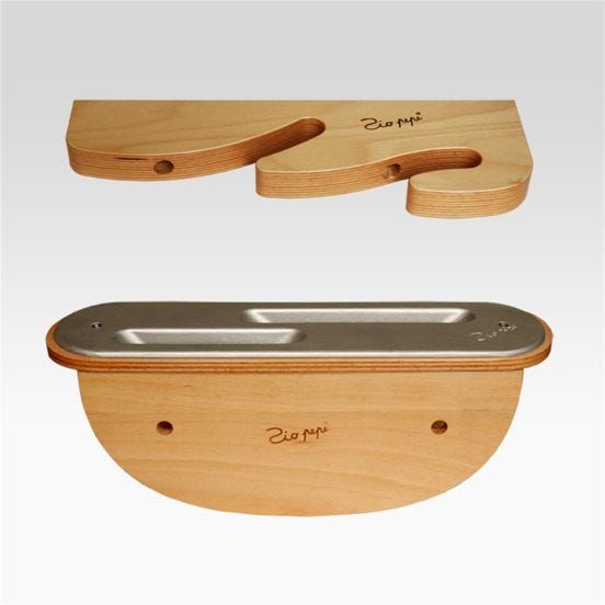 STELLA GOLD double shovel support in beech wood