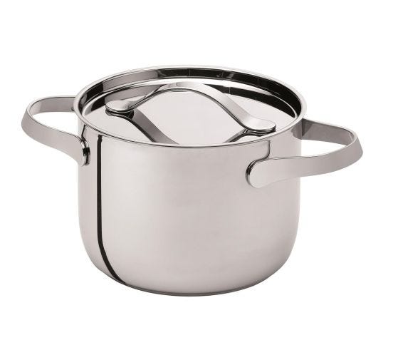 Stainless steel pot for induction Al Dente line with lid, diam.24cm