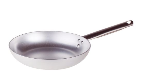 Low flared pan for sautéing in aluminum 3mm with one handle, diam. 36cm