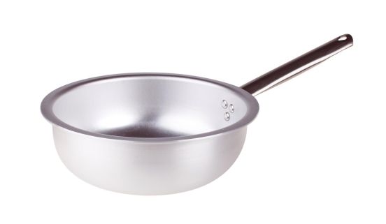 Padella “mantecare” salta pasta e riso in alluminio 3 mm,diam. 24cm