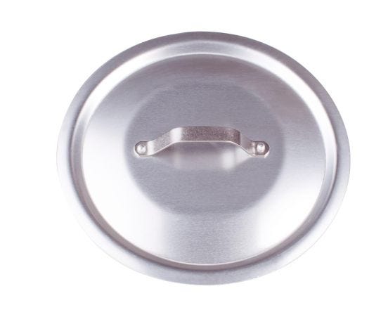 Coperchio Rotondo Pesante in alluminio 3mm con ponticello, diam. 14cm