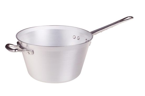 Pot for polenta with handle and handle in 3mm aluminum, diam. 32cm