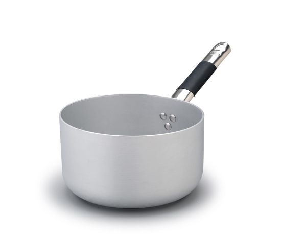 Casseruola Alta in alluminio 3mm per induzione, con manico “cool”, diam. 24cm