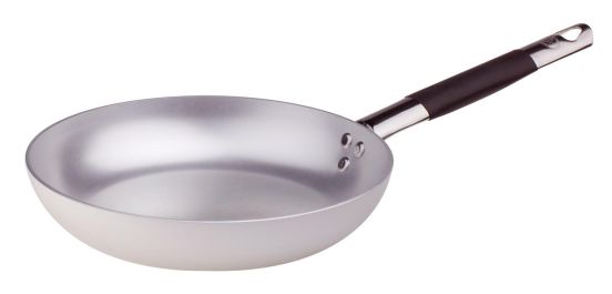 Low flared pan for sautéing in 3mm aluminum with “cool” handle, diam. 40cm