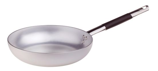 Flared pan for sautéing in 3mm aluminum with “cool” handle, diam. 20cm