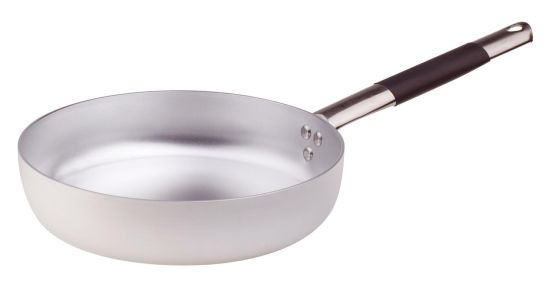 Padella Dritta per friggere in alluminio 3mm con manico “cool”, diam. 24cm