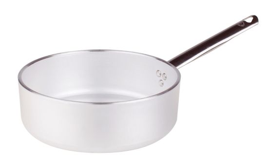 Casseruola Bassa Radiante in alluminio 5mm con un manico, diam. 24cm