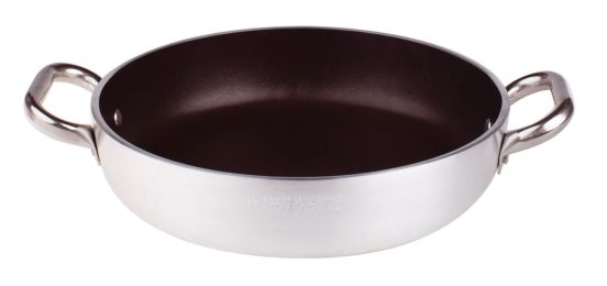 Tegame in alluminio antiaderente 5mm, due maniglie, diam. 36cm