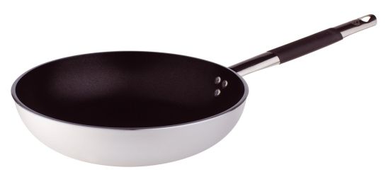 Padella Svasata Alta in alluminio antiaderente 5mm con manico “cool”, diam. 36cm