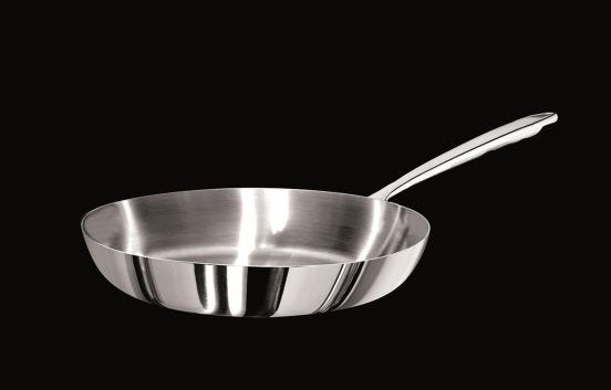 Alu-inox 1907 pan for induction with one handle, diam. 20cm