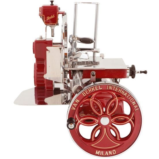 Volano B114 slicer, Red Berkel - Gold decorations, diam. blade 320mm