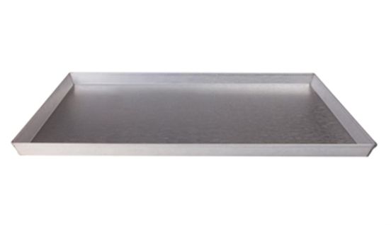 Rectangular baking tray in aluminised sheet, dim.60x40cm