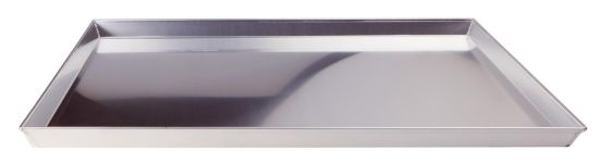 Rectangular baking tray in 3003 aluminum alloy with rim, dim.30x23cm