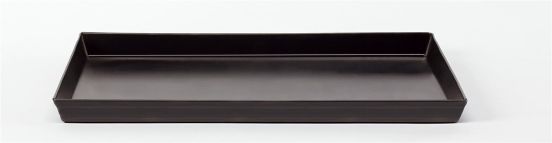 Rectangular pan in blue sheet metal for desserts and pizzas, dim.50x35cm