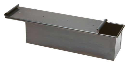 Loaf pan shape with blue sheet lid, dim.30x10cm