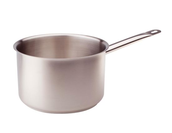 High saucepan in stainless steel for induction, one handle, diam. 20cm