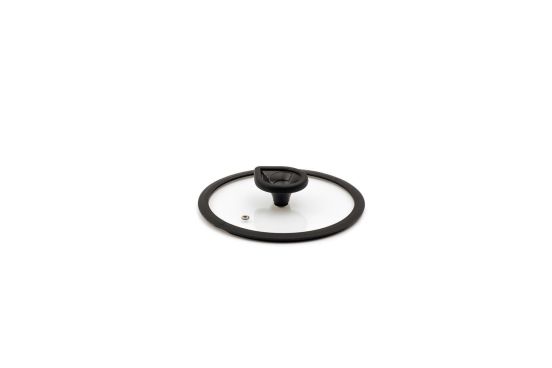 Tempered glass lid with aluminum knob, diam. 36cm