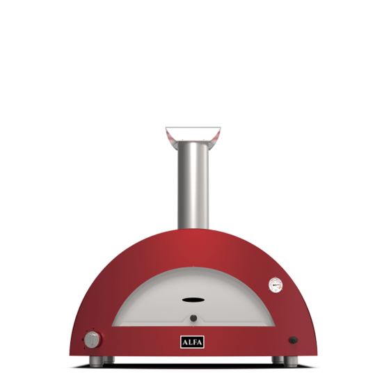 Forno a gas METANO 3 Pizze linea Moderno rosso  (ex modello Brio) di Alfa Forni 
