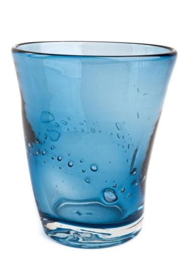 Water glass &quot;Samoa&quot; indigo blue 6 pieces