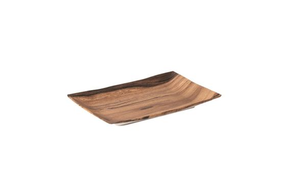 Rectangular Wood Effect Tray, Cm 25X15X3, 10 pieces