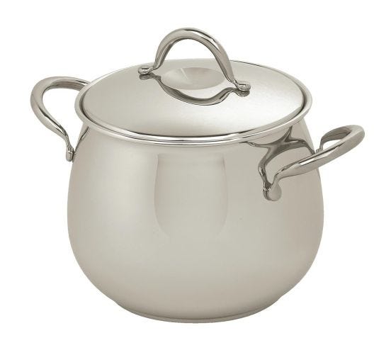 Stainless steel pan for induction Olympia line with lid, diam.24cm