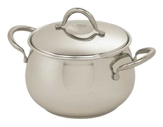 Stainless steel saucepan for induction Olympia line with lid, diam.16cm