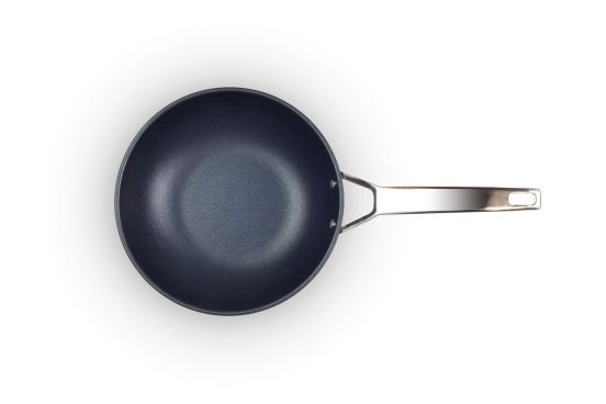 &#039;HIGH TECH&#039; non-stick aluminum frying pan with stainless steel handle, for induction, diam. 28cm