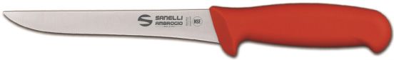 Narrow boning knife 16 cm red Supra line by Sanelli Ambrogio